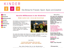 Tablet Screenshot of kinderbox.ch
